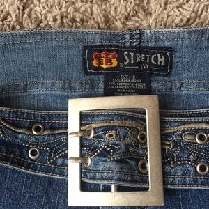 VTG Route 66 denim skirt